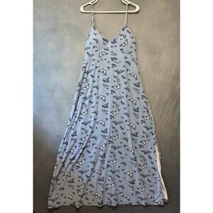 Butterfly Women’s XL Festival Maxi Dress Beachy Spaghetti Strap Boho Y2K Style